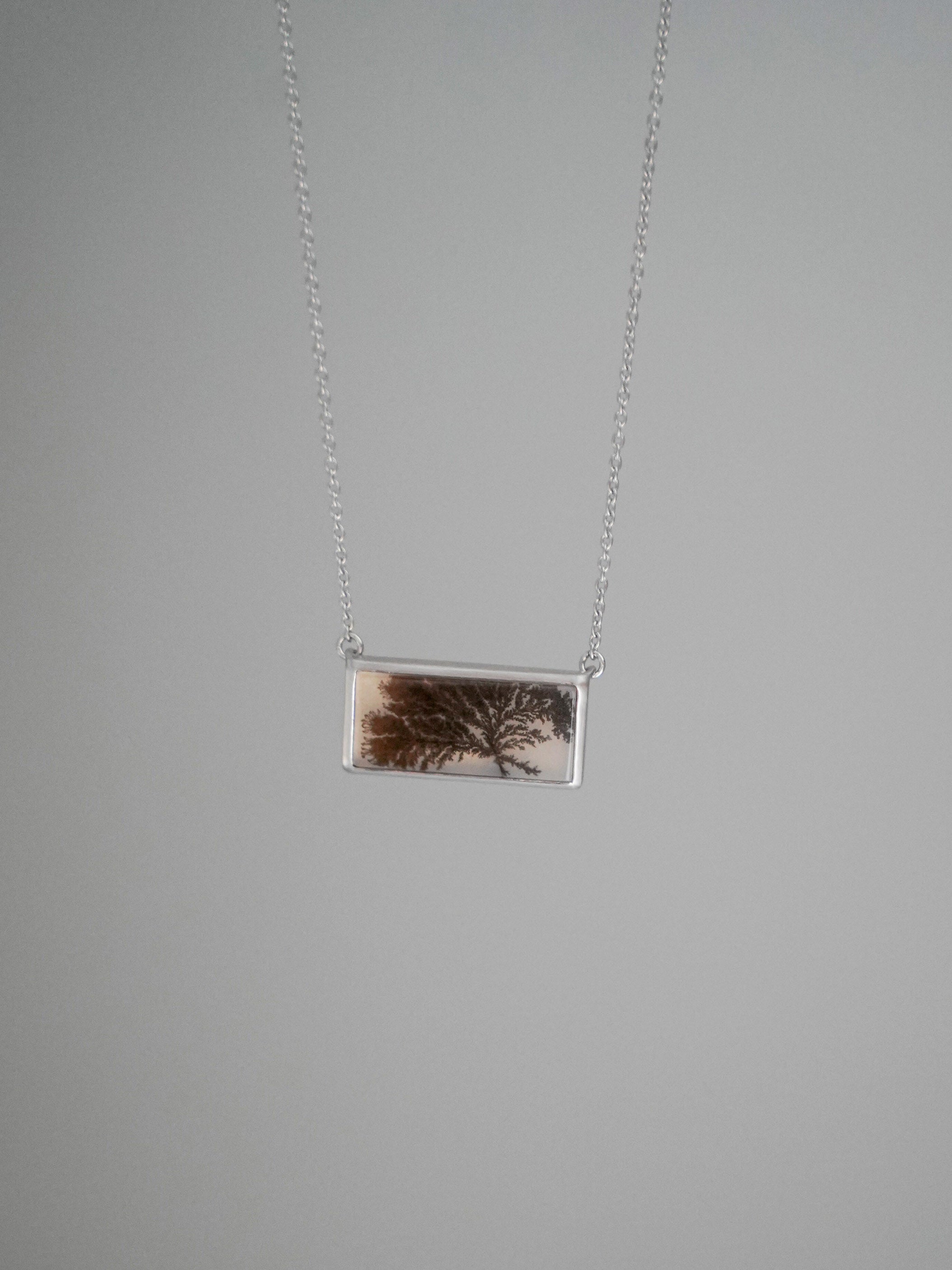 CHIZURU NAGAOKA / DendriticAgate Necklace (silver)