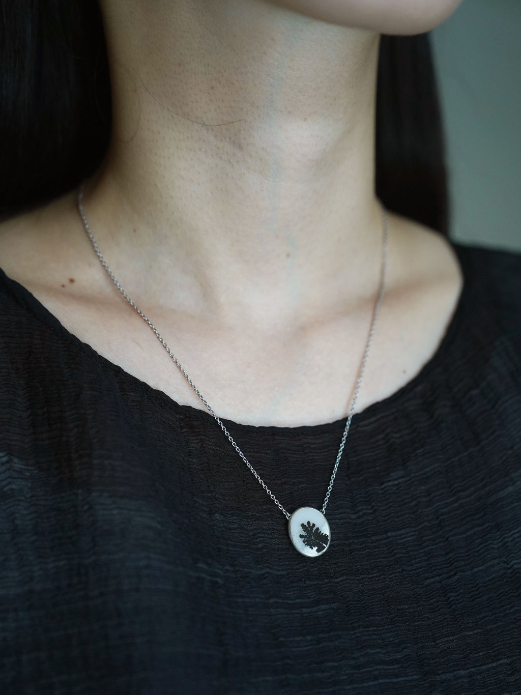 CHIZURU NAGAOKA / DendriticAgate Necklace (silver)
