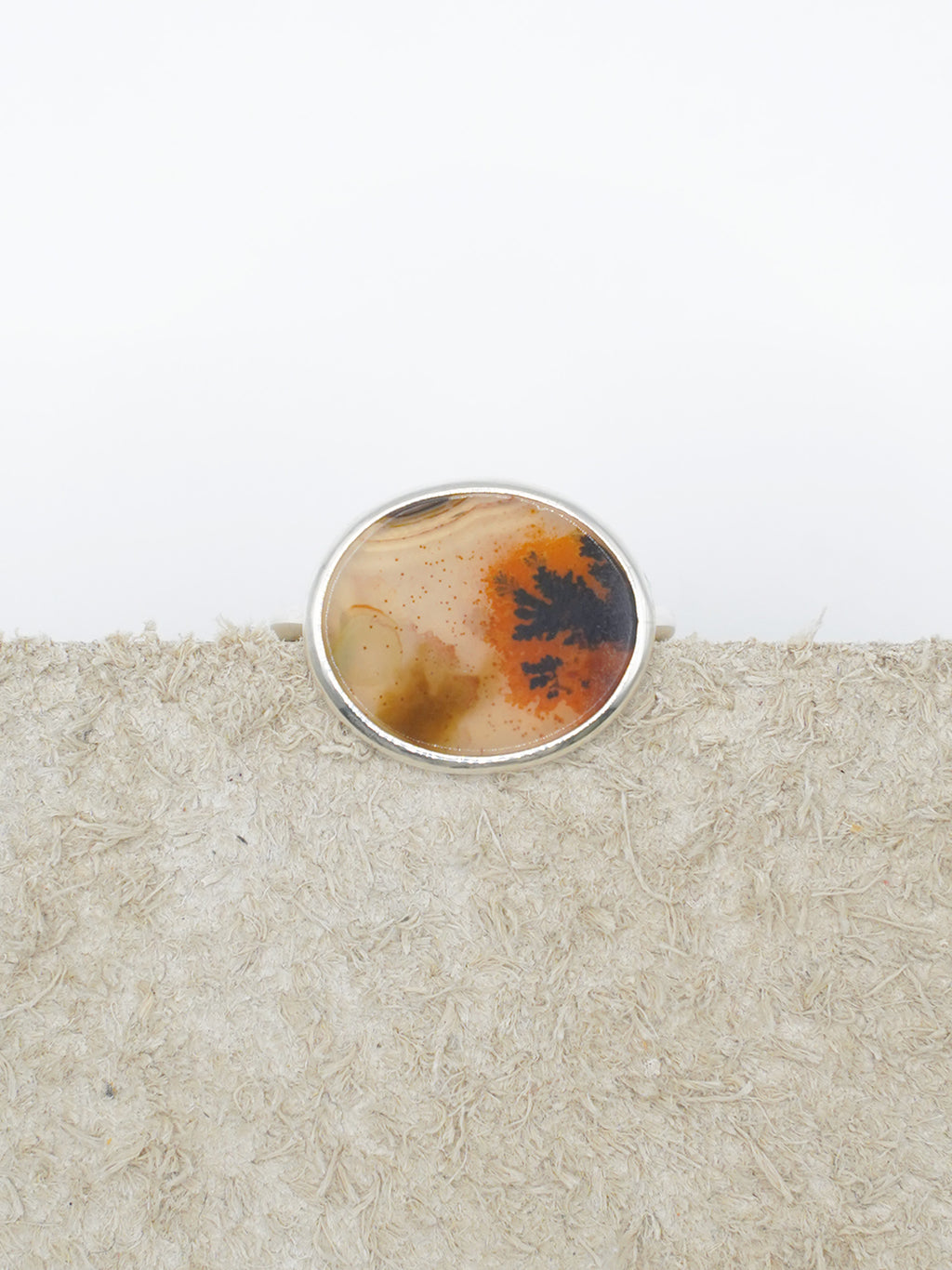 CHIZURU NAGAOKA / DendriticAgate Ring - small (052)