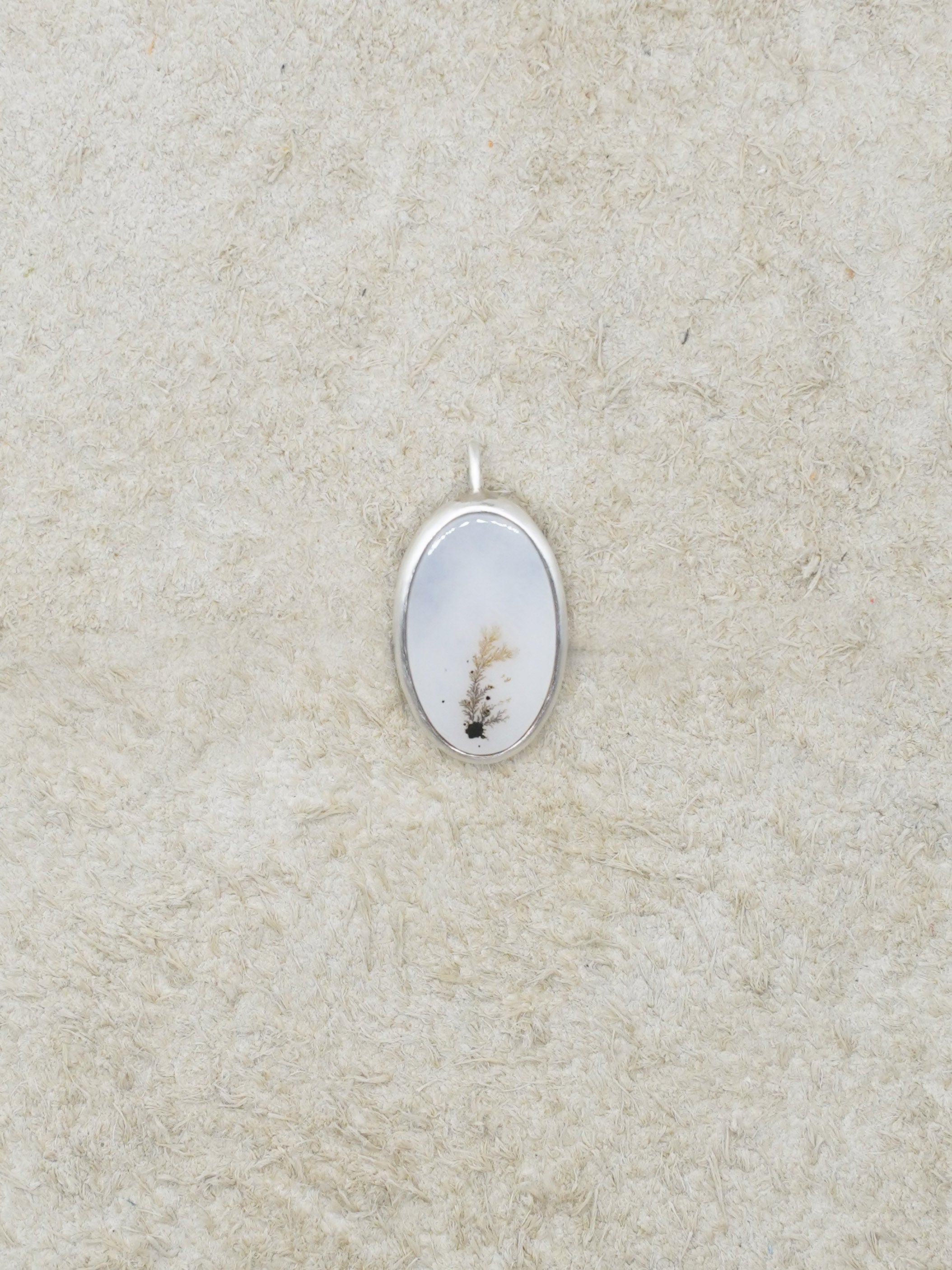 CHIZURU NAGAOKA / DendriticAgate Pendant top silver (002)