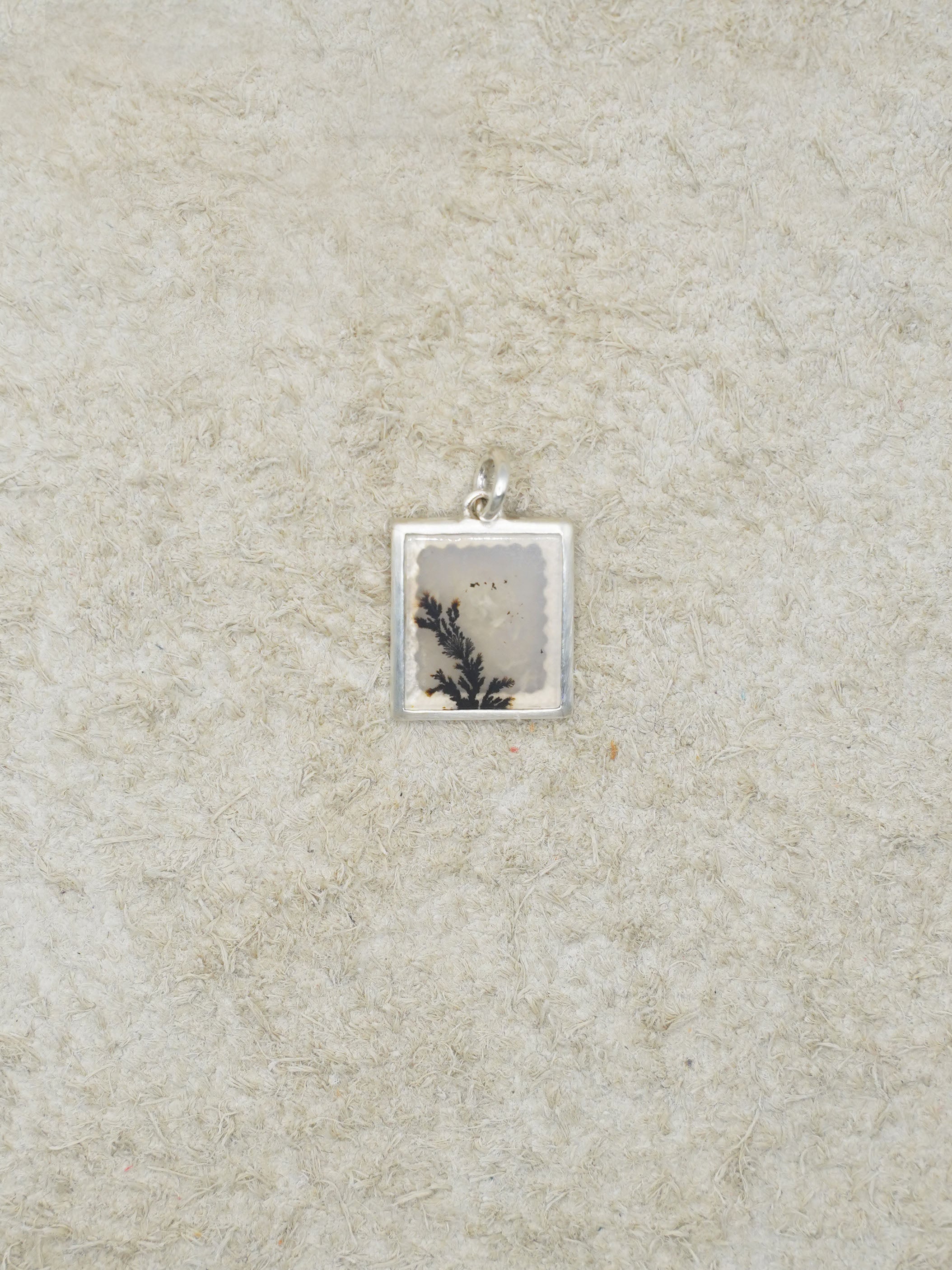 CHIZURU NAGAOKA / DendriticAgate Pendant top silver (014)