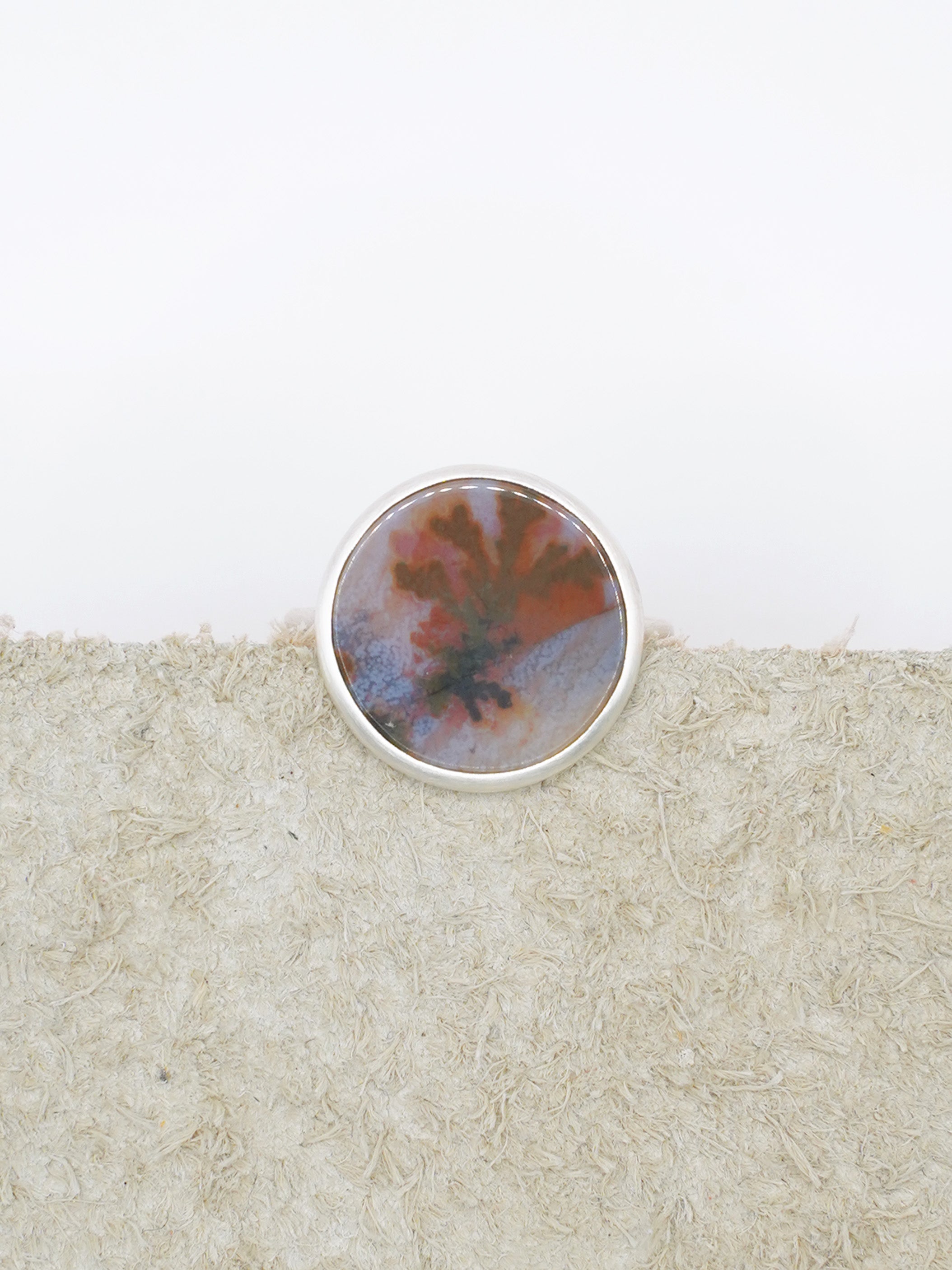 CHIZURU NAGAOKA / DendriticAgate Ring - small (053)