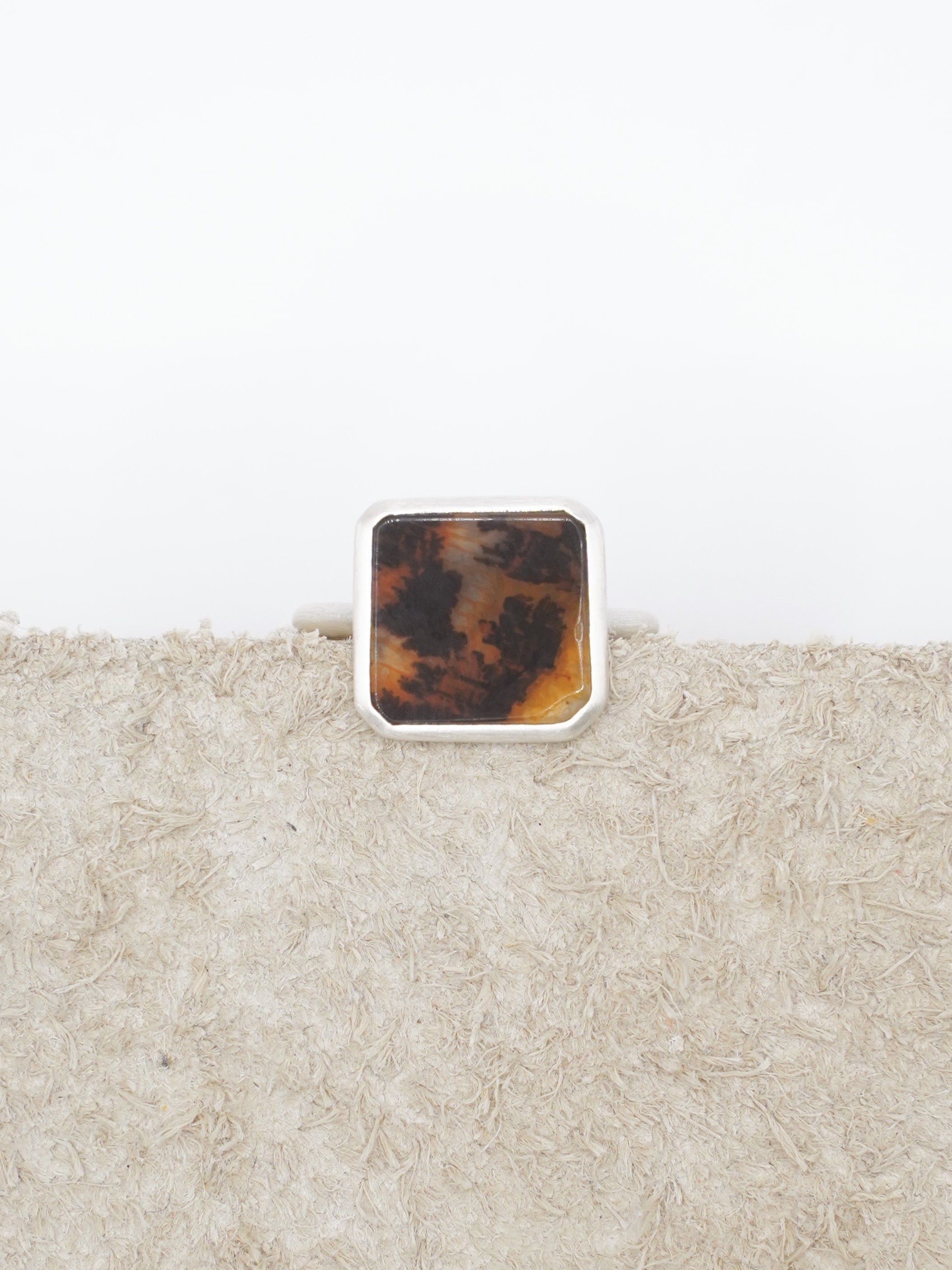 CHIZURU NAGAOKA / DendriticAgate Ring - small (048)