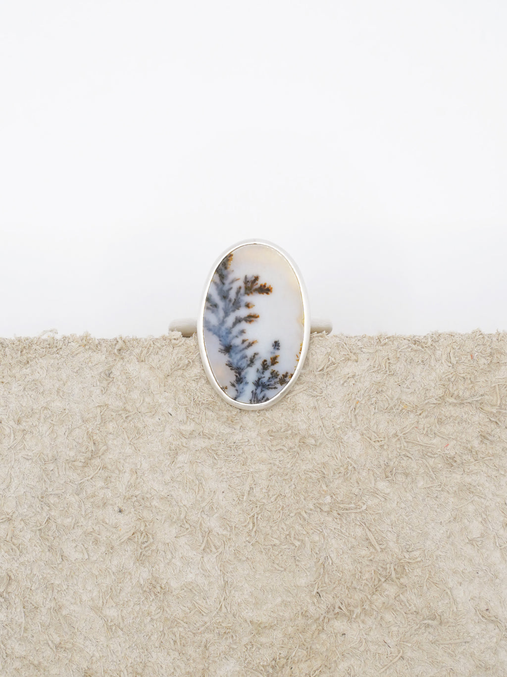 CHIZURU NAGAOKA / DendriticAgate Ring - large (040)