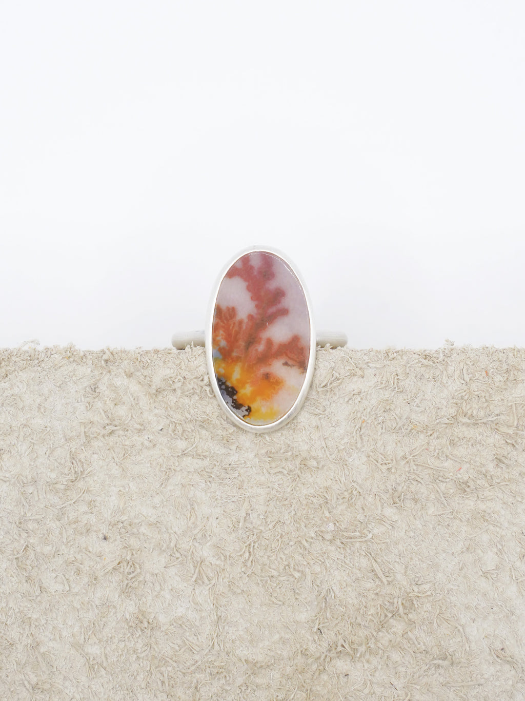 CHIZURU NAGAOKA / DendriticAgate Ring - large (042)