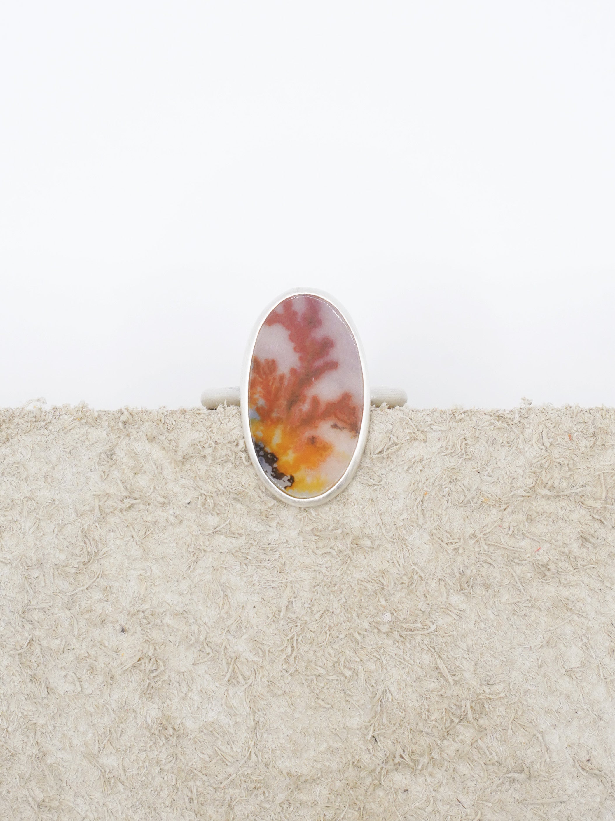 CHIZURU NAGAOKA / DendriticAgate Ring - large (042)