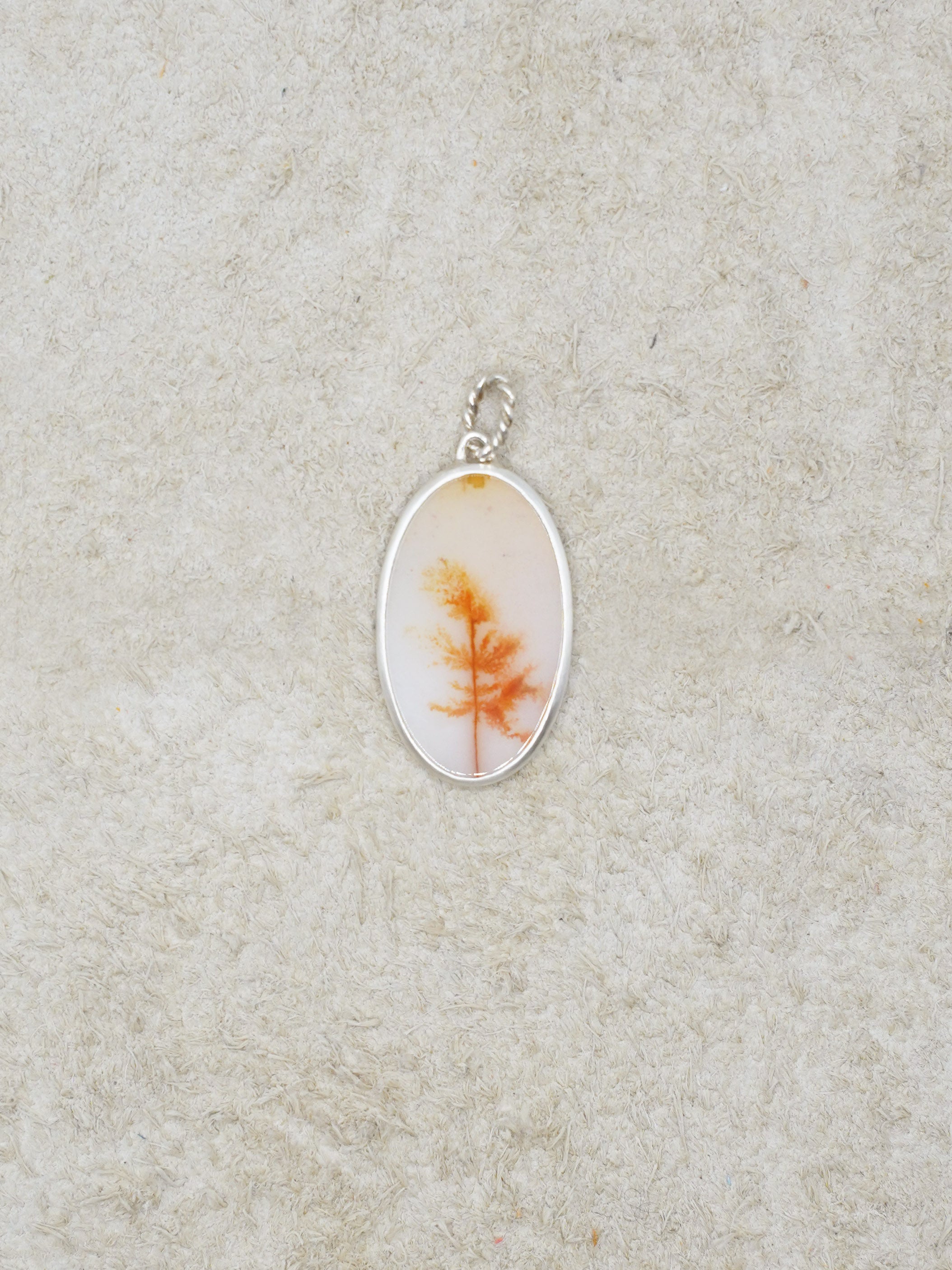 CHIZURU NAGAOKA / DendriticAgate Pendant top silver (016)
