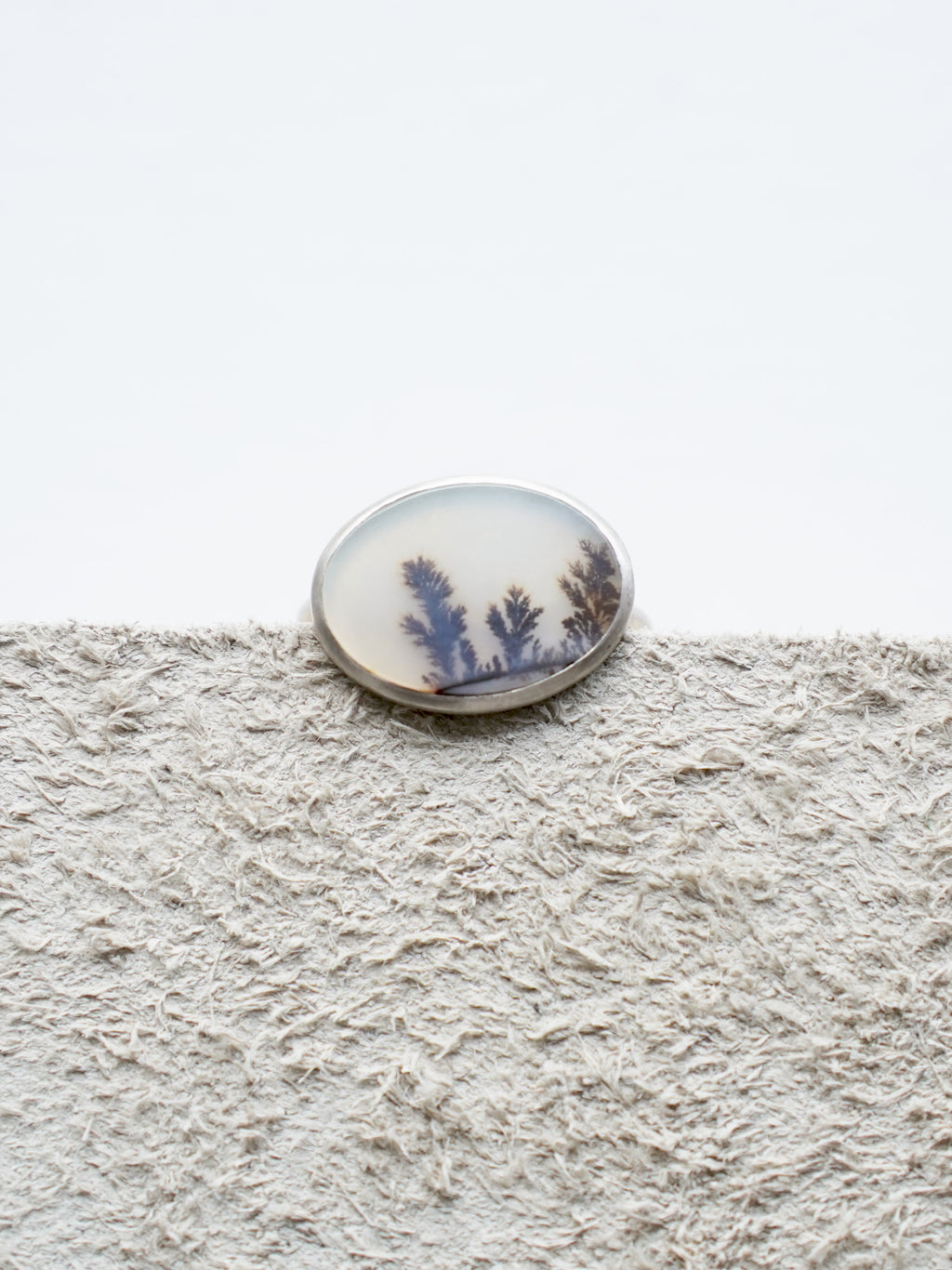CHIZURU NAGAOKA / DendriticAgate Ring - large (033)