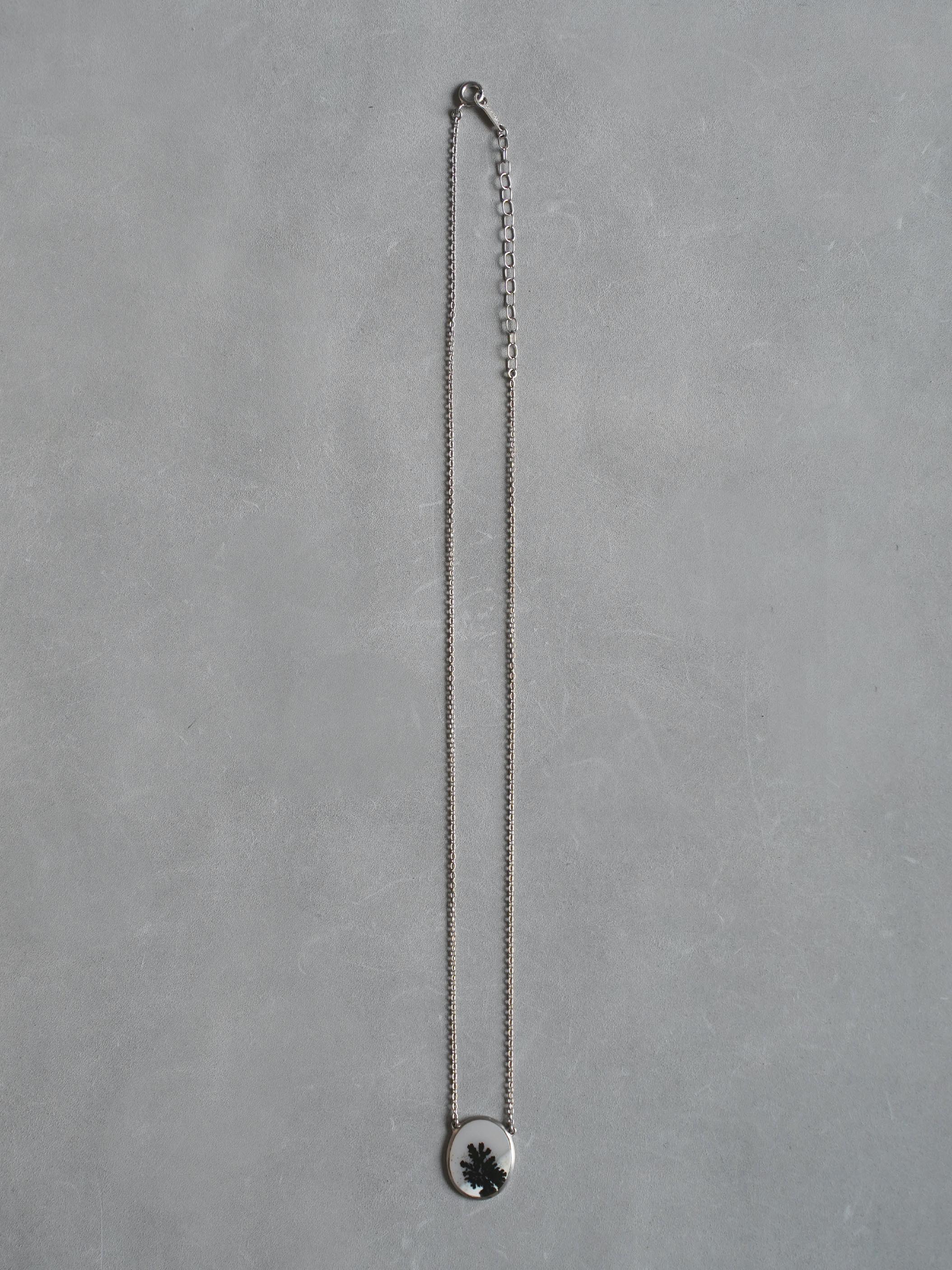 CHIZURU NAGAOKA / DendriticAgate Necklace (silver)