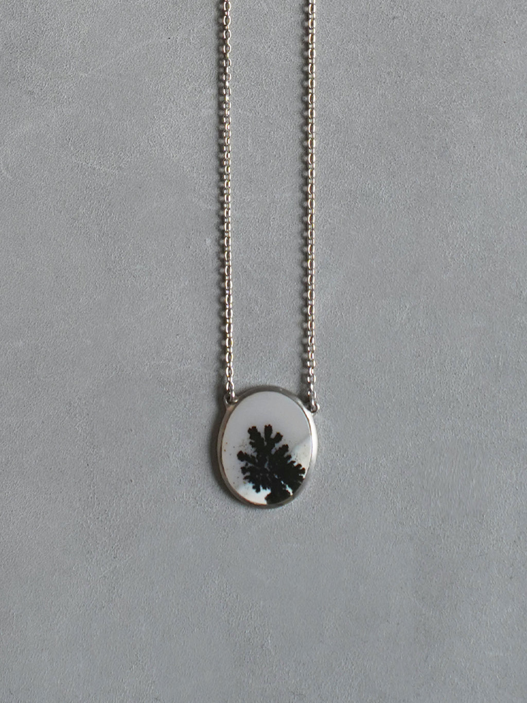 CHIZURU NAGAOKA / DendriticAgate Necklace (silver)