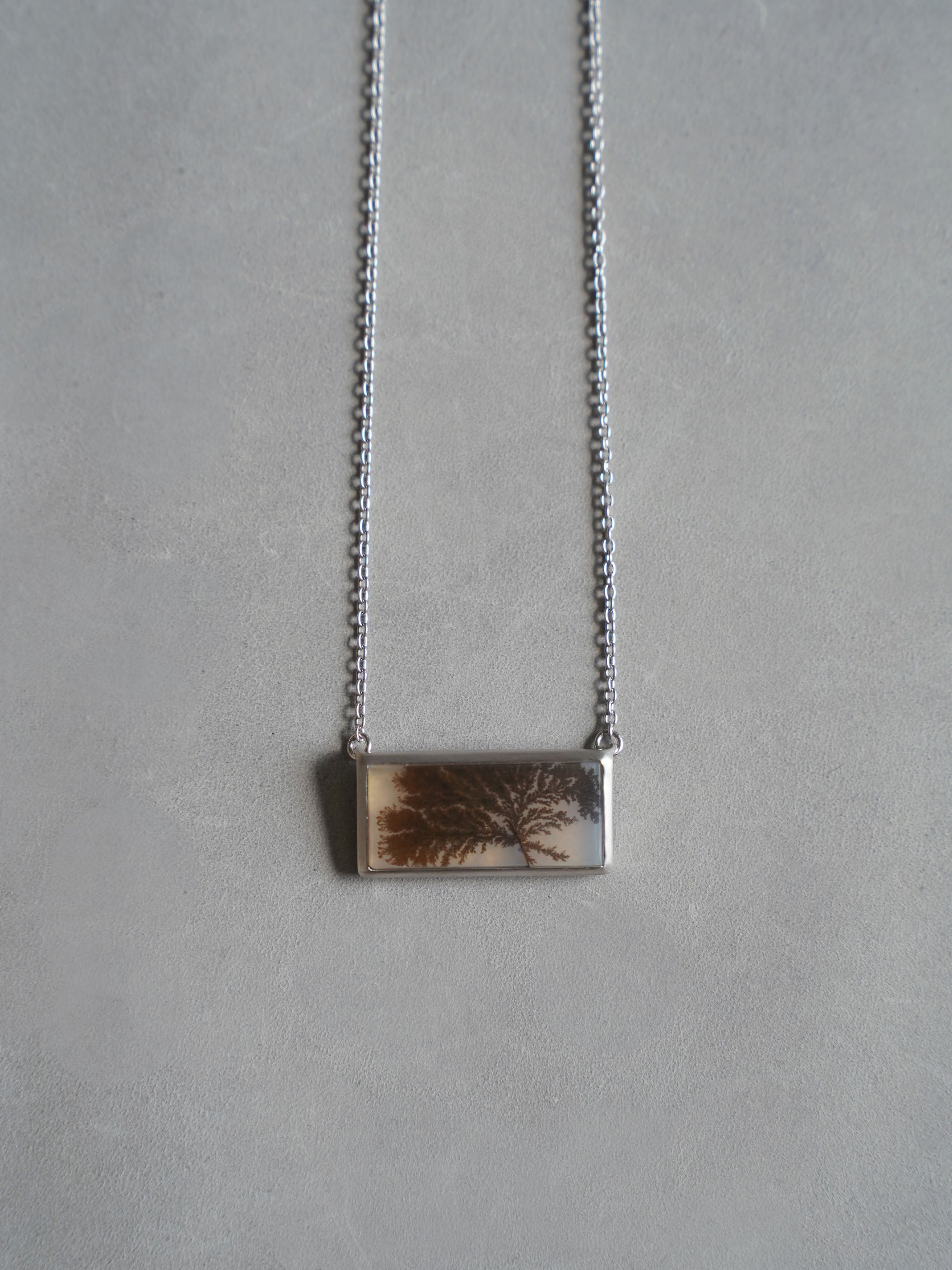 CHIZURU NAGAOKA / DendriticAgate Necklace (silver)