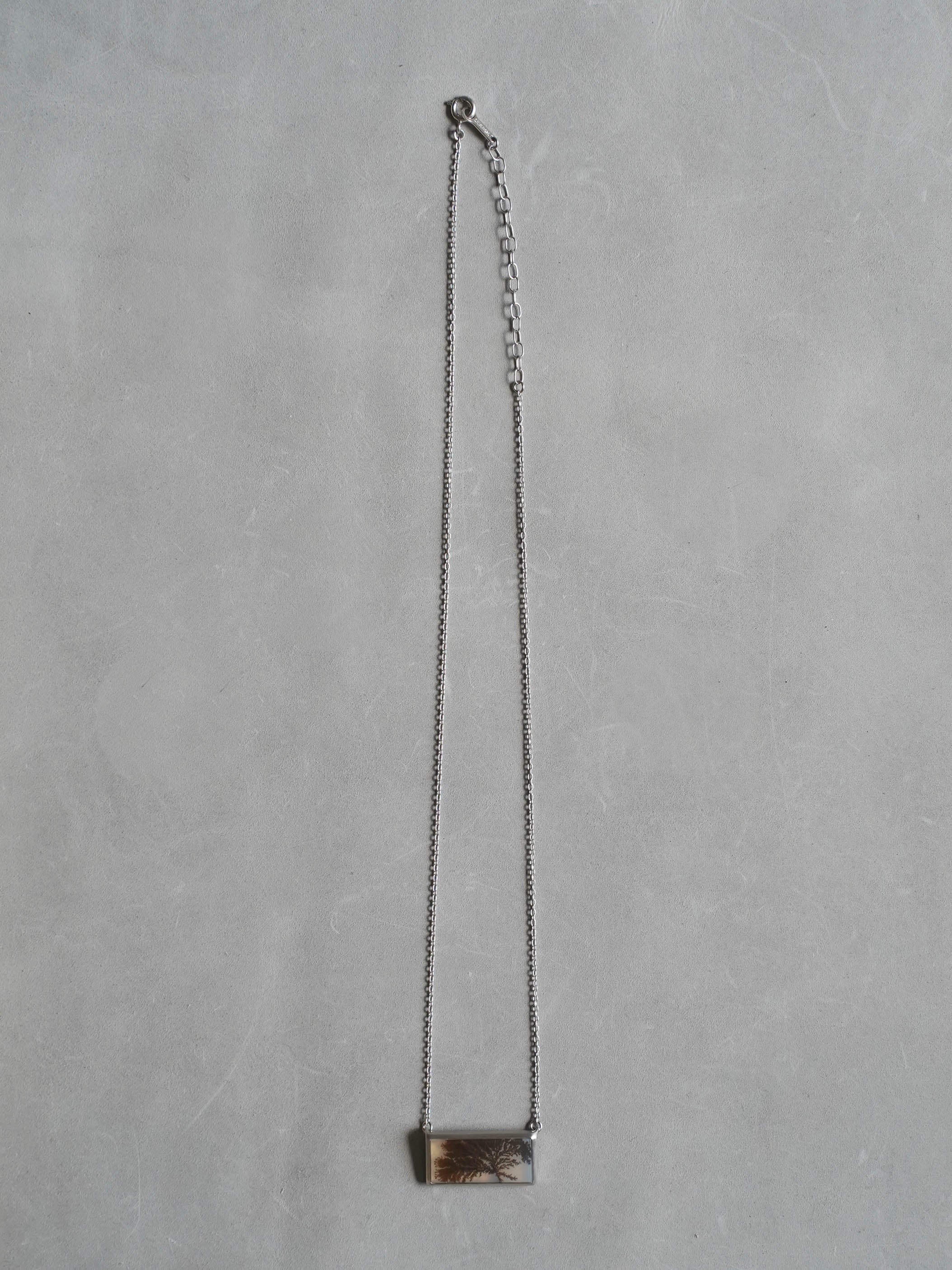 CHIZURU NAGAOKA / DendriticAgate Necklace (silver)